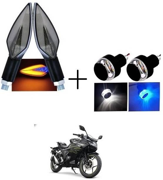 PECULIAR ZONE Front, Rear, Side LED Indicator Light for Bajaj, Hero, Honda, TVS, Suzuki, Universal For Bike Universal For Bike