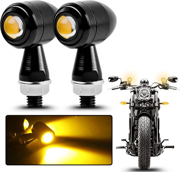 AutoPowerz Front, Rear LED Indicator Light for Universal For Bike Universal For Bike