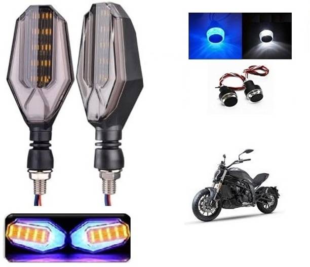 PECULIAR ZONE Front, Rear, Side LED Indicator Light for Bajaj, Hero, Honda, TVS, Suzuki, Universal For Bike Universal For Bike