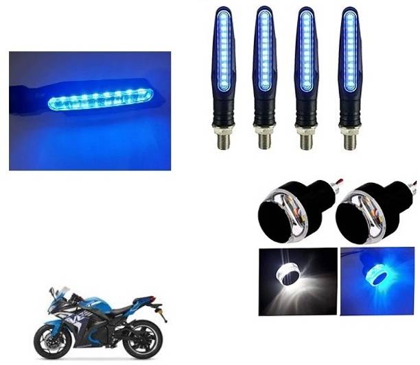 QUIRKY ZONE Front, Rear LED Indicator Light for Bajaj, Hero, Honda, TVS, Suzuki, Universal For Bike Universal For Bike