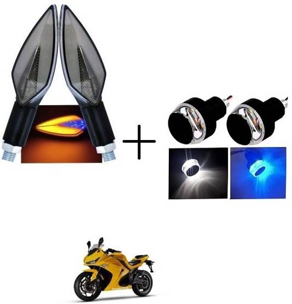 PECULIAR ZONE Front, Rear, Side LED Indicator Light for Bajaj, Hero, Honda, TVS, Suzuki, Universal For Bike Universal For Bike