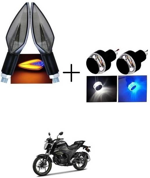 QUIRKY ZONE Front, Rear LED Indicator Light for Bajaj, Hero, Honda, TVS, Suzuki, Universal For Bike Universal For Bike
