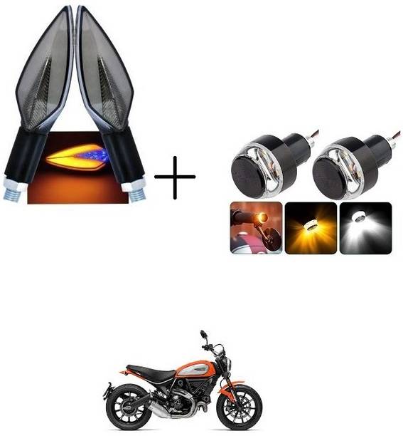 PECULIAR ZONE Front, Rear, Side LED Indicator Light for Bajaj, Hero, Honda, TVS, Suzuki, Universal For Bike Universal For Bike