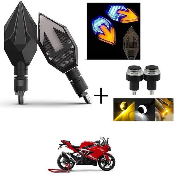 PECULIAR ZONE Front, Rear, Side LED Indicator Light for Bajaj, Hero, Honda, TVS, Suzuki, Universal For Bike Universal For Bike