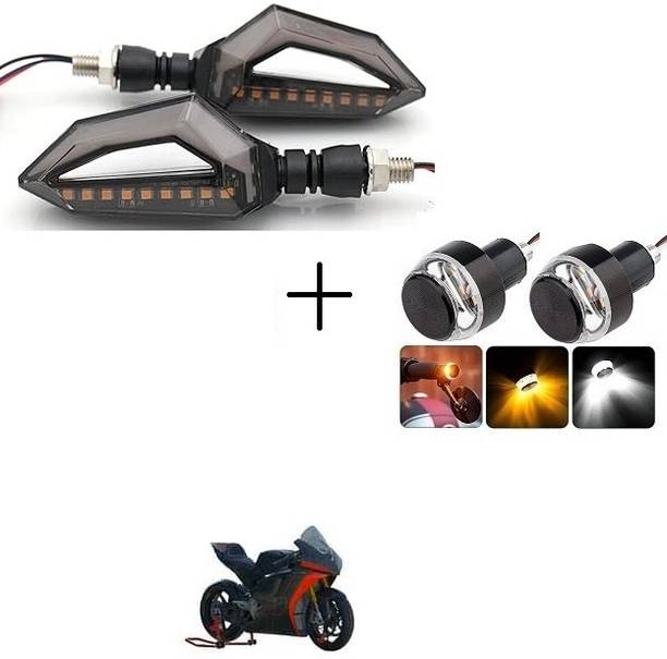 PECULIAR ZONE Front, Rear, Side LED Indicator Light for Bajaj, Hero, Honda, TVS, Suzuki, Universal For Bike Universal For Bike