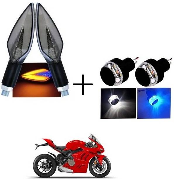 PECULIAR ZONE Front, Rear, Side LED Indicator Light for Bajaj, Hero, Honda, TVS, Suzuki, Universal For Bike Universal For Bike