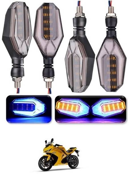 QUIRKY ZONE Front, Rear LED Indicator Light for Bajaj, Hero, Honda, TVS, Suzuki, Universal For Bike Universal For Bike
