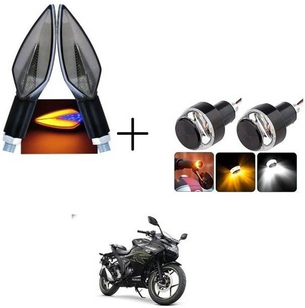 PECULIAR ZONE Front, Rear, Side LED Indicator Light for Bajaj, Hero, Honda, TVS, Suzuki, Universal For Bike Universal For Bike