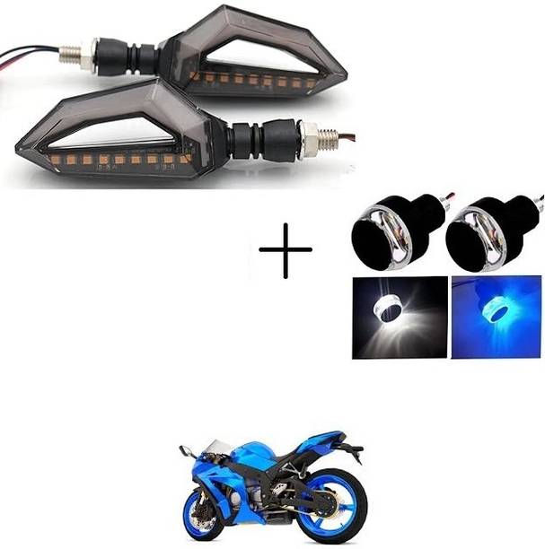 PECULIAR ZONE Front, Rear, Side LED Indicator Light for Bajaj, Hero, Honda, TVS, Suzuki, Universal For Bike Universal For Bike