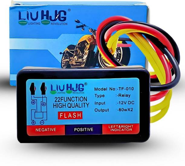 LIU HJG Front, Rear, Side Flasher Indicator Light for KTM, TVS, Royal Enfield, Bajaj, Hero, Honda, Yamaha, Bullet Universal For Bike