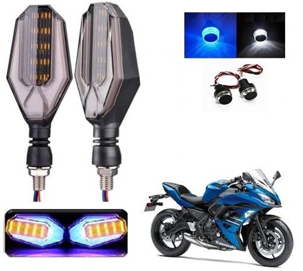 PECULIAR ZONE Front, Rear, Side LED Indicator Light for Bajaj, Hero, Honda, TVS, Suzuki, Universal For Bike Universal For Bike