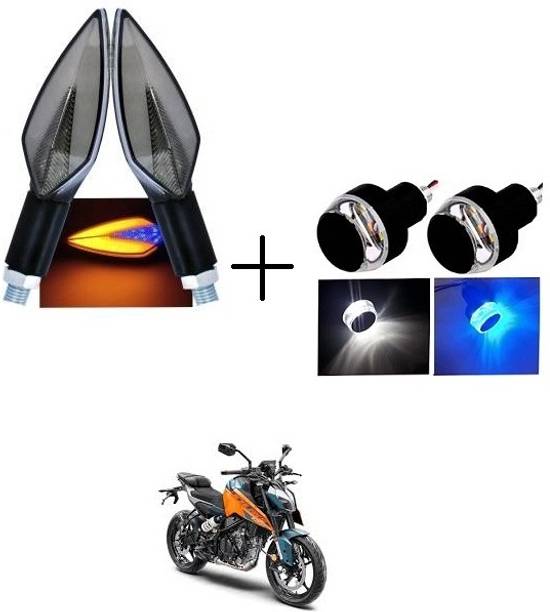PECULIAR ZONE Front, Rear, Side LED Indicator Light for Bajaj, Hero, Honda, TVS, Suzuki, Universal For Bike Universal For Bike