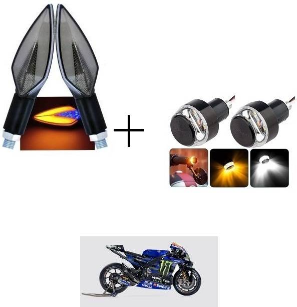 PECULIAR ZONE Front, Rear, Side LED Indicator Light for Bajaj, Hero, Honda, TVS, Suzuki, Universal For Bike Universal For Bike