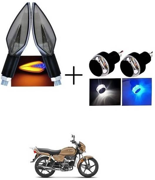 PECULIAR ZONE Front, Rear, Side LED Indicator Light for Bajaj, Hero, Honda, TVS, Suzuki, Universal For Bike Universal For Bike