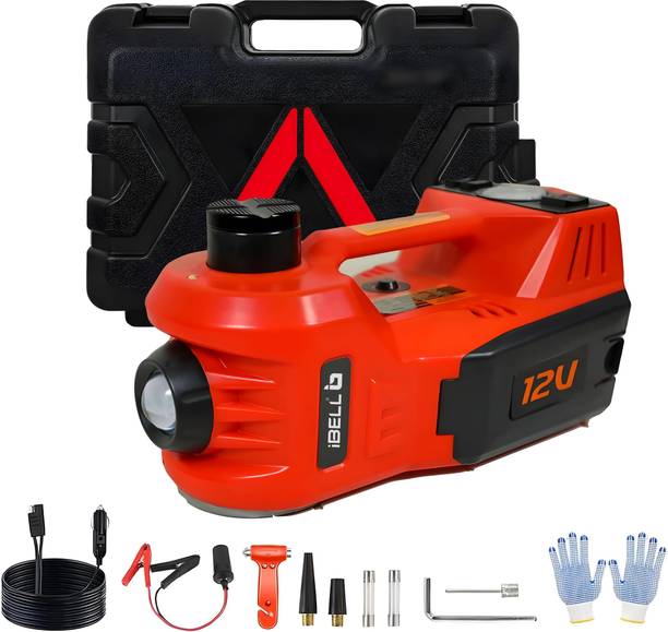 iBELL ECJ410 Electric Hydraulic Car Jack with Electric Impact Wrench and Tire Inflator Vehicle Jack