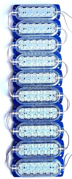 Wizzo 10 Pieces {BLUE} DC 12 Volt 3 Watt (12-LED) Waterproof LED Module Light Interior Light Car LED (12 V, 3 W)