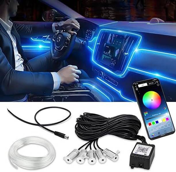 ZULUSTYL RGB Sound Active Car Dashboard Lighting Kit Wireless Bluetooth APP Control-05 Car Fancy Lights