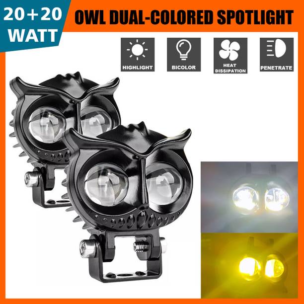 Otoroys Owl Design Dual Color Led Fog Light Led Auxiliary Spot Led Lights Fog Lamp Motorbike LED (12 V, 40 W)
