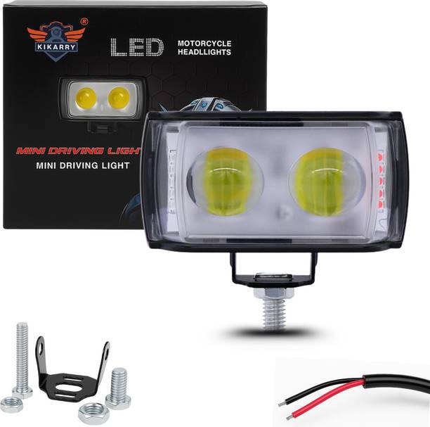 AutoPowerz Yellow/White with Red/Blue 30W DC 9V-60V Dual Lens Fog Light Fog Lamp Car, Motorbike LED (12 V, 20 W)