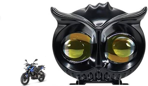 Motopex Owl Shape LED Fog Light 12V DC, Yellow And White Beam Universal All Motorcycle. Fog Lamp Car, Motorbike LED (12 V, 40 W)