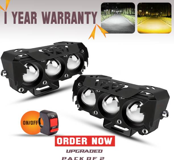 automunk FOG LIGHT 3 LENS LED LAMP Fog Lamp Car, Motorbike, Truck, Van LED (12 V, 40 W)