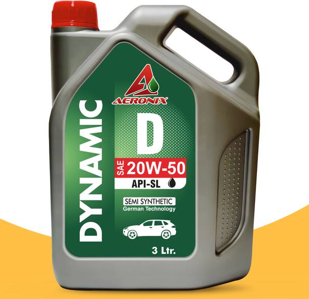 Aeronix Dynamic 20W-50 4 Wheeler Passenger Car Synthetic Blend Engine Oil
