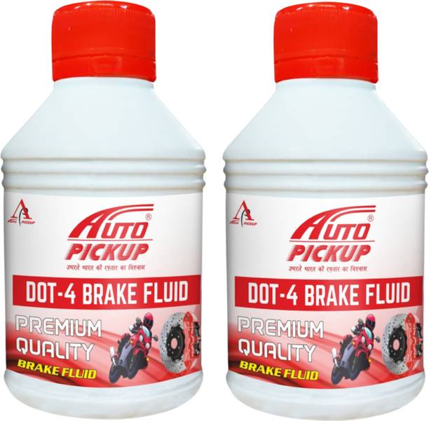 AUTO PICKUP Premium Quality 1+1 Combo Of 2 Heavy-Duty 250ml DOT-4 Brake Oil