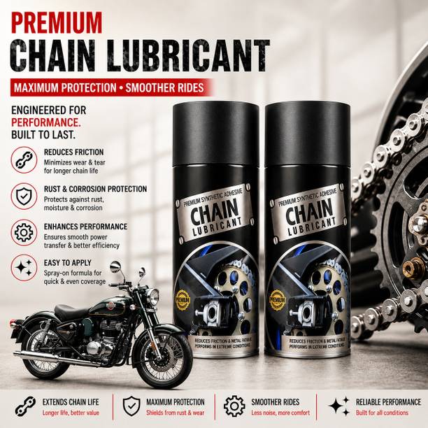 Sumoy Universal Bike Chain Lubricant Spray 500+500 ML High Performance In All Weather For All Motorcycle Chain Types Chain Oil