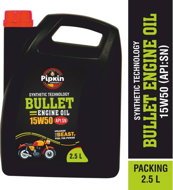 PIPKIN Heavy Bike Engine oil 15W50 2.5 Litre | Compatible With Royal Enfield, Bullet High Performance Heavy Cruiser Bikes High Performance Engine Oil
