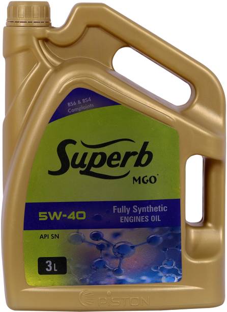 piston Superb 5W-40 MGO API SN For Petrol,Diesel And CNG Cars Full-Synthetic Engine Oil