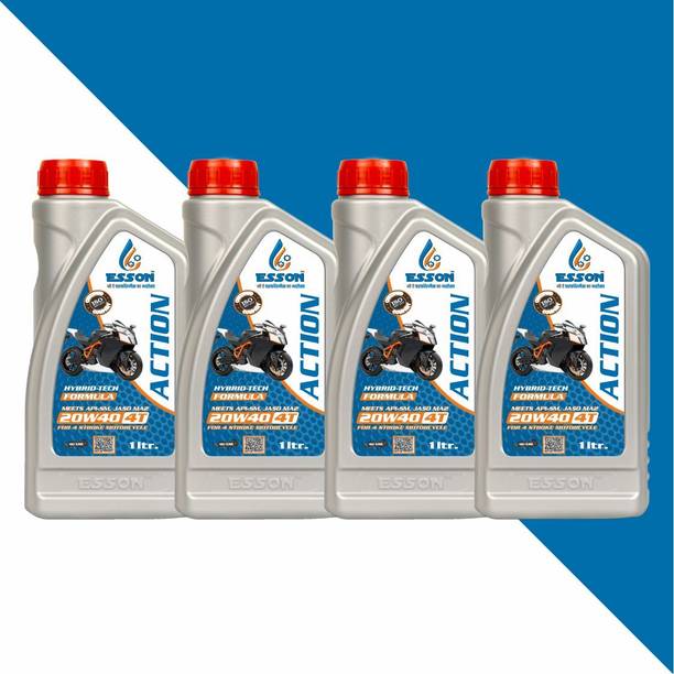 ESSON ACTION 1 LTR P4 ACTION 20W40 SM 4-STROKE ENGINE OIL 1 LTR P4 Conventional Engine Oil