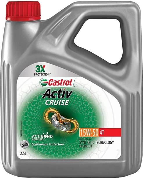 Castrol Activ CRUISE 4T 15W50 Synthetic Blend Engine Oil