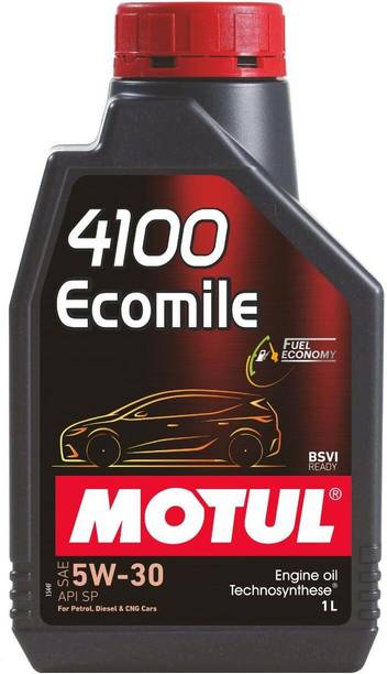 MOTUL 4100 Ecomile SAE 5W-30 सिंथेटिक ब्लेंड इंजन ऑइल