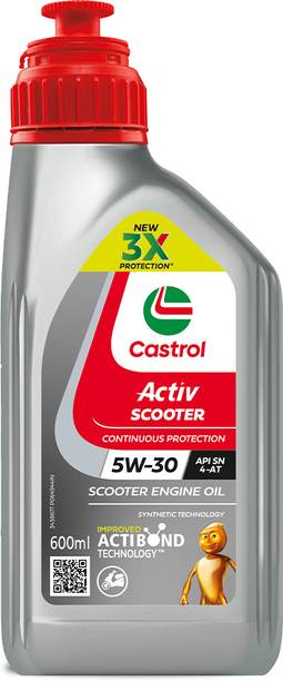 Castrol Activ SCOOTER 5W-30 4-AT for Honda BS VI Scooters 3X Protection with Actibond Technology for BS VI Scooters |API SN & JASO MB फुल सिंथेटिक इंजन ऑइल