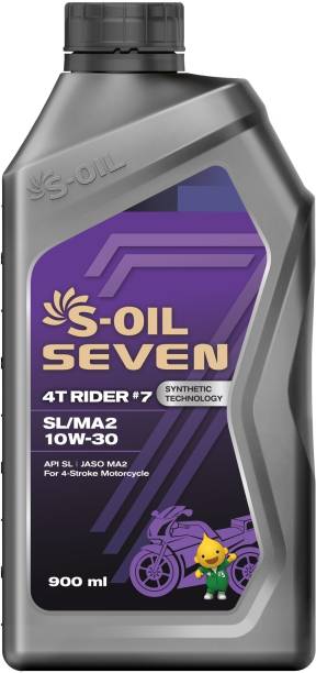 S-Oil 7 4T RIDER #7 SL/MA2 10W-30 Motorcycle Synthetic Blend Engine Oil