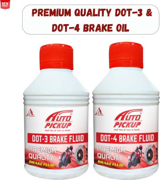 AUTO PICKUP Premium Quality 100ml DOT-3 + DOT-4 Heavy-Duty Brake Oil For Bike And Car Brake Oil