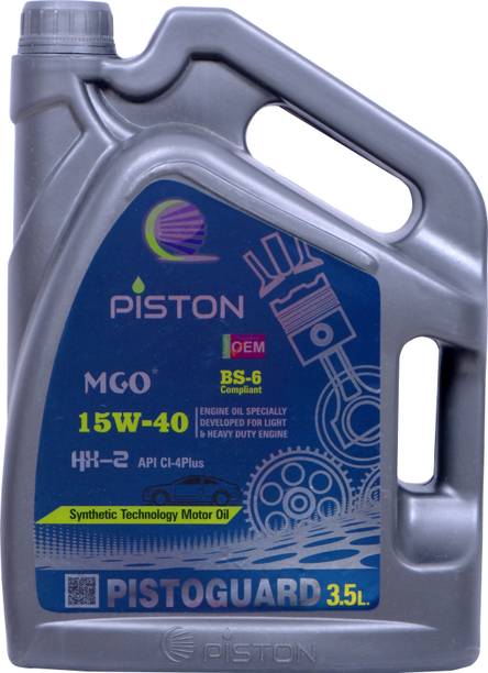 piston 15W-40 API CI-4 Plus For Petrol,Diesel & CNG Cars Full-Synthetic Engine Oil