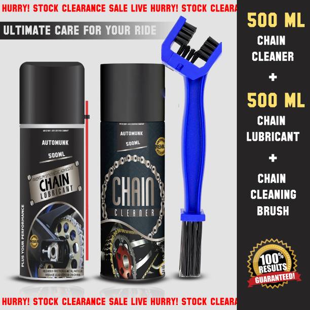 automunk Bike Chain Lubricant And Chain Cleaner Spray With Cleaning Brush lubricant Chain Oil