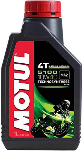 MOTUL 5100 4T Technosynthese 10W-40 API SL/SJ/SH/SG for Bikes - - सिंथेटिक ब्लेंड इंजन ऑइल