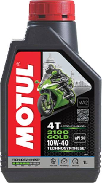 MOTUL 3100 4T Gold 10W-40 1 LTR सिंथेटिक ब्लेंड इंजन ऑइल