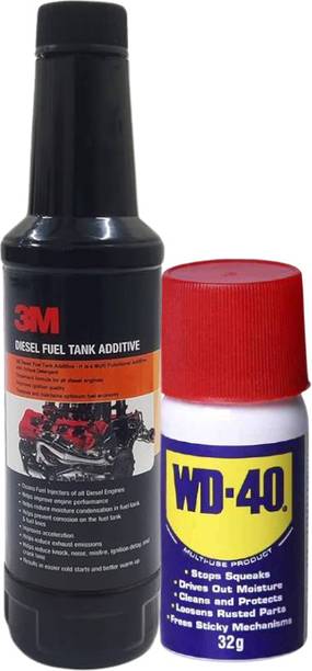 3M DIESEL FUEL TANK ADDITIVE OIL-250ML WITH WD-40 AEROSAL MULTIUSE SPRAY-32g COMBO Oil Flush and Treatment