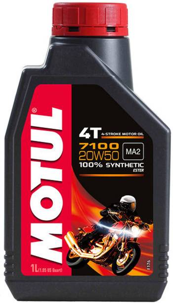 MOTUL 7100 4T 20W-50 1Ltr 4 Stroke Motor Oil सिंथेटिक ब्लेंड इंजन ऑइल