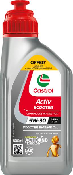 Castrol Activ SCOOTER 5W-30 4-AT (600ML) फुल सिंथेटिक इंजन ऑइल