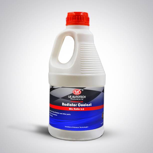 UE Premium Car Radiator Coolant Concentrate Red- 1L | Mix Ratio 1:3 | Coolant for Petrol, Diesel and CNG Vehicles | Generator & Heavy Duty Vehicles Coolant Red