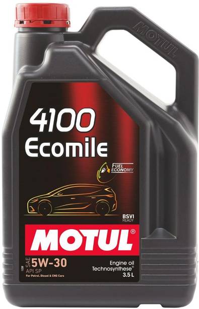 MOTUL 4100 Ecomile SAE 5W-30 सिंथेटिक ब्लेंड इंजन ऑइल