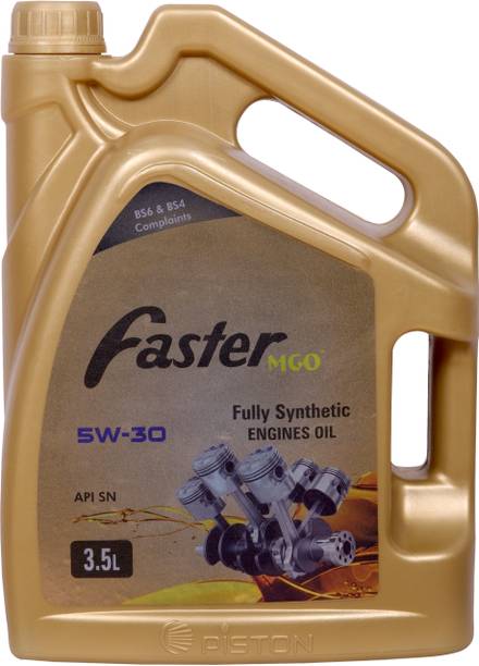 piston Faster 5W-30 MGO API SN For Petrol,Diesel & CNG cars Full-Synthetic Engine Oil