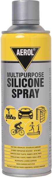 Aerol Silicone Lubricant Spray, Grade 70 (300g/513 ml) Rejuvenates & shines surfaces Manual Sprayer