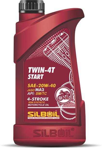 SILBOIL P1 TWIN 4T START 20W-40 ( API: SM/TC) ( JASO: MA-2) High Performance Synthetic Blend Engine Oil