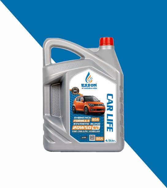 ESSON CAR LIFE 20W50 4.5 LTR P1 CAR LIFE 20W50 SN SYNTHETIC BLEND 4.5 LTR P1 High Performance Engine Oil
