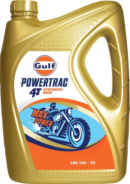 Gulf POWERTRAC 4T SAE 15W50 2 Wheeler Bike High Performance Engine Oil